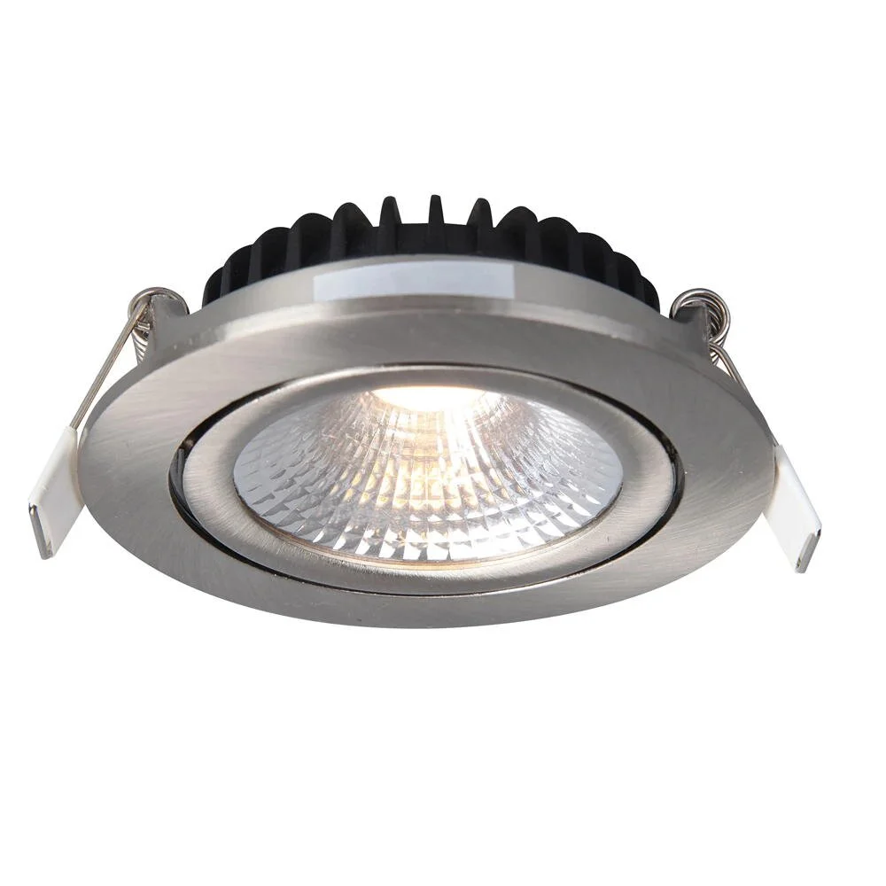 LED Einbaustrahler dim to warm rund in Silber 5W 450lm IP54 günstig online kaufen