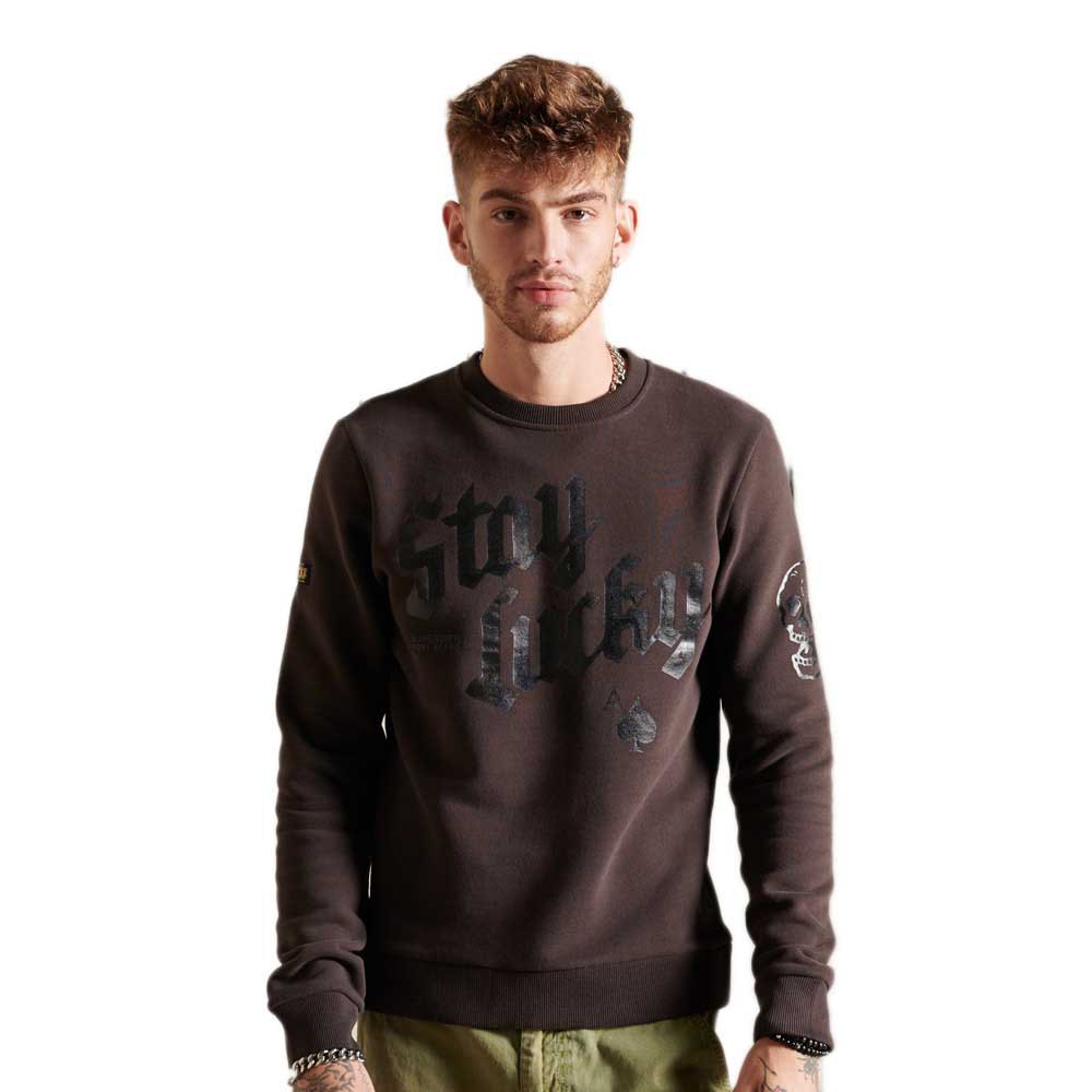 Superdry Boho And Rock Pullover M Bison Black günstig online kaufen