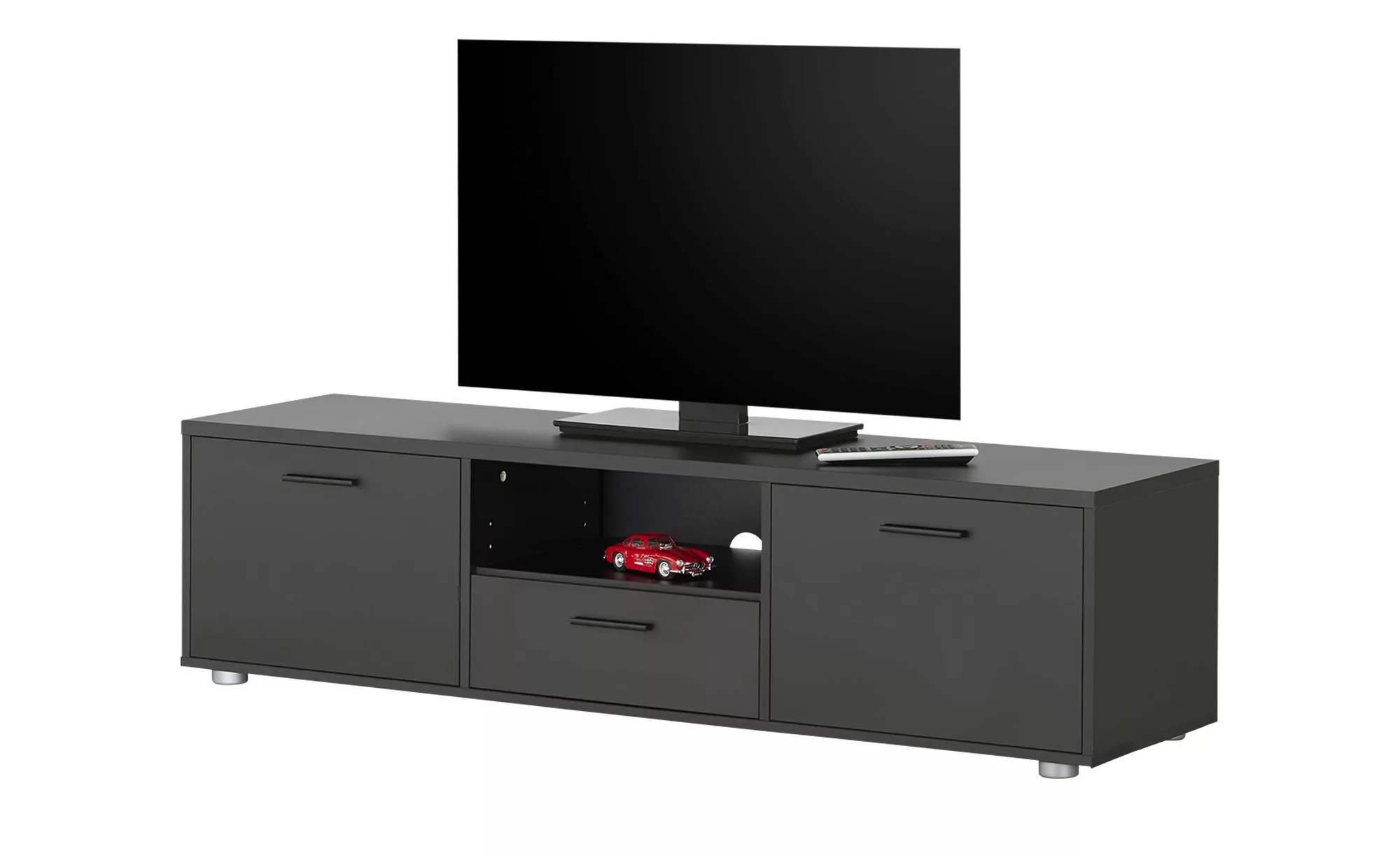 TV-Lowboard  Trevi ¦ schwarz ¦ Maße (cm): B: 147,2 H: 39,8 T: 38,4 TV- & Me günstig online kaufen