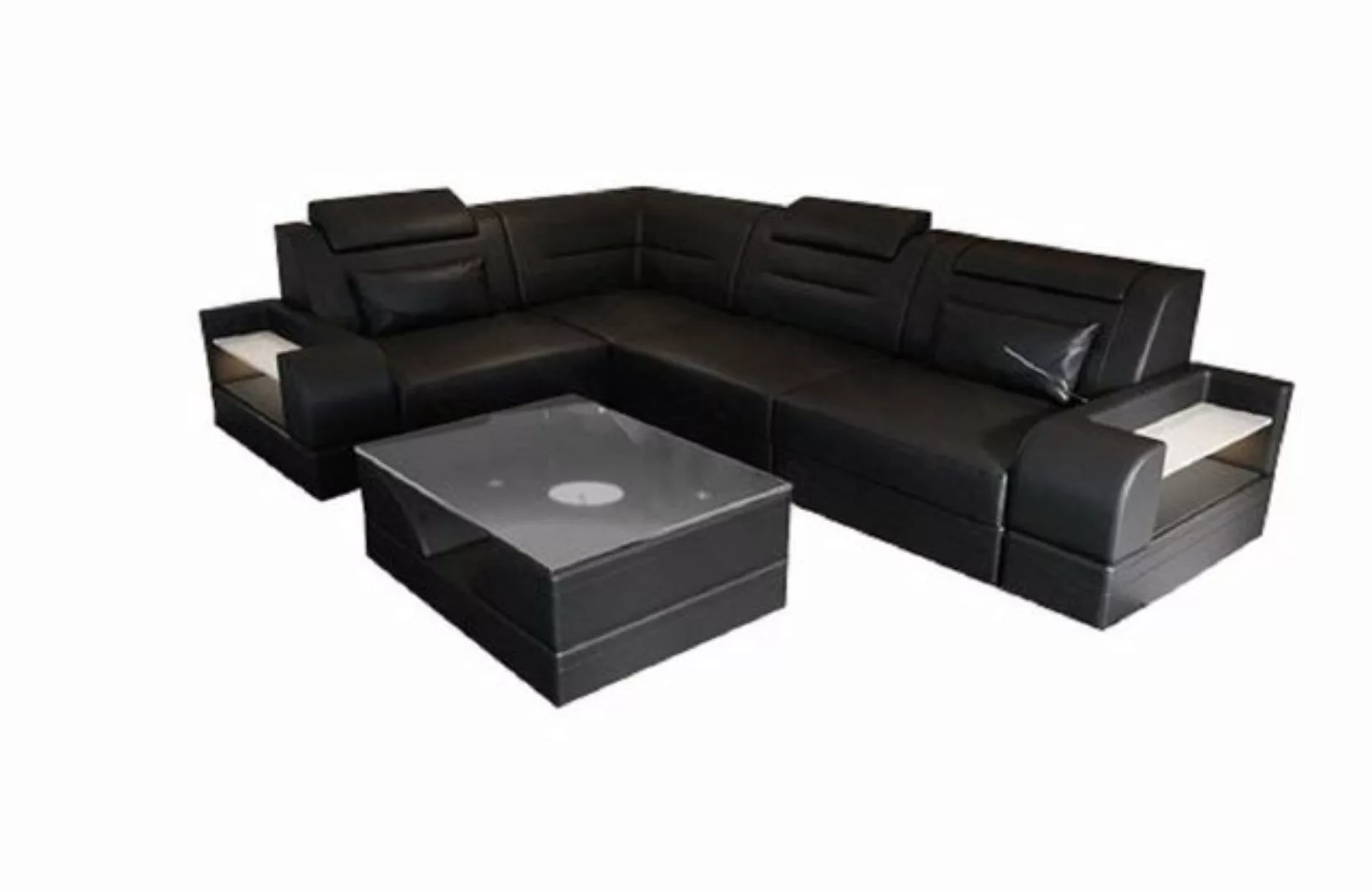 Sofa Dreams Ecksofa Ledercouch Sofa Trivento L Form kurz Leder Sofa, L-Form günstig online kaufen