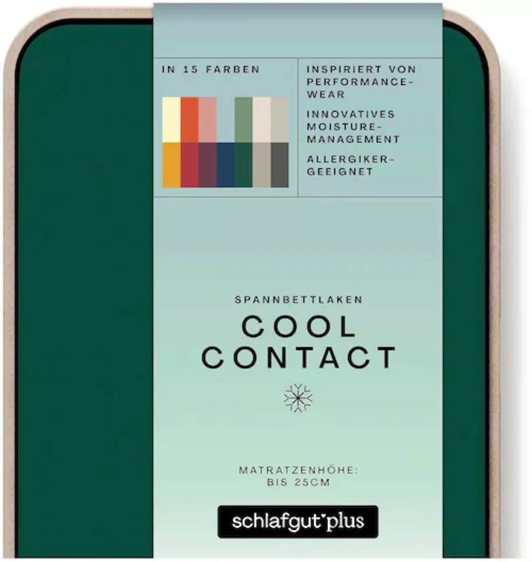 Schlafgut Spannbettlaken »Cool Contact«, 100% gekämmte Mikrofaser günstig online kaufen