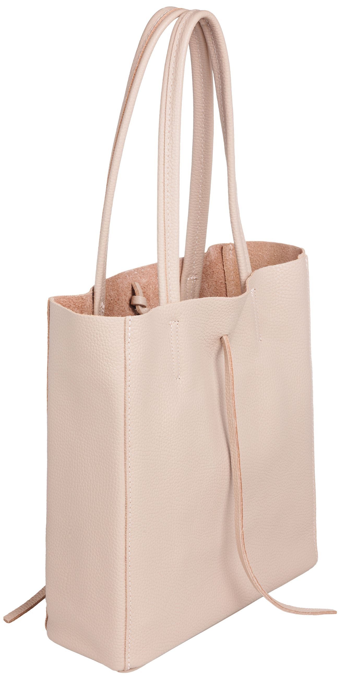 Caspar Schultertasche Mittelgroße Leder Shopper Damen günstig online kaufen