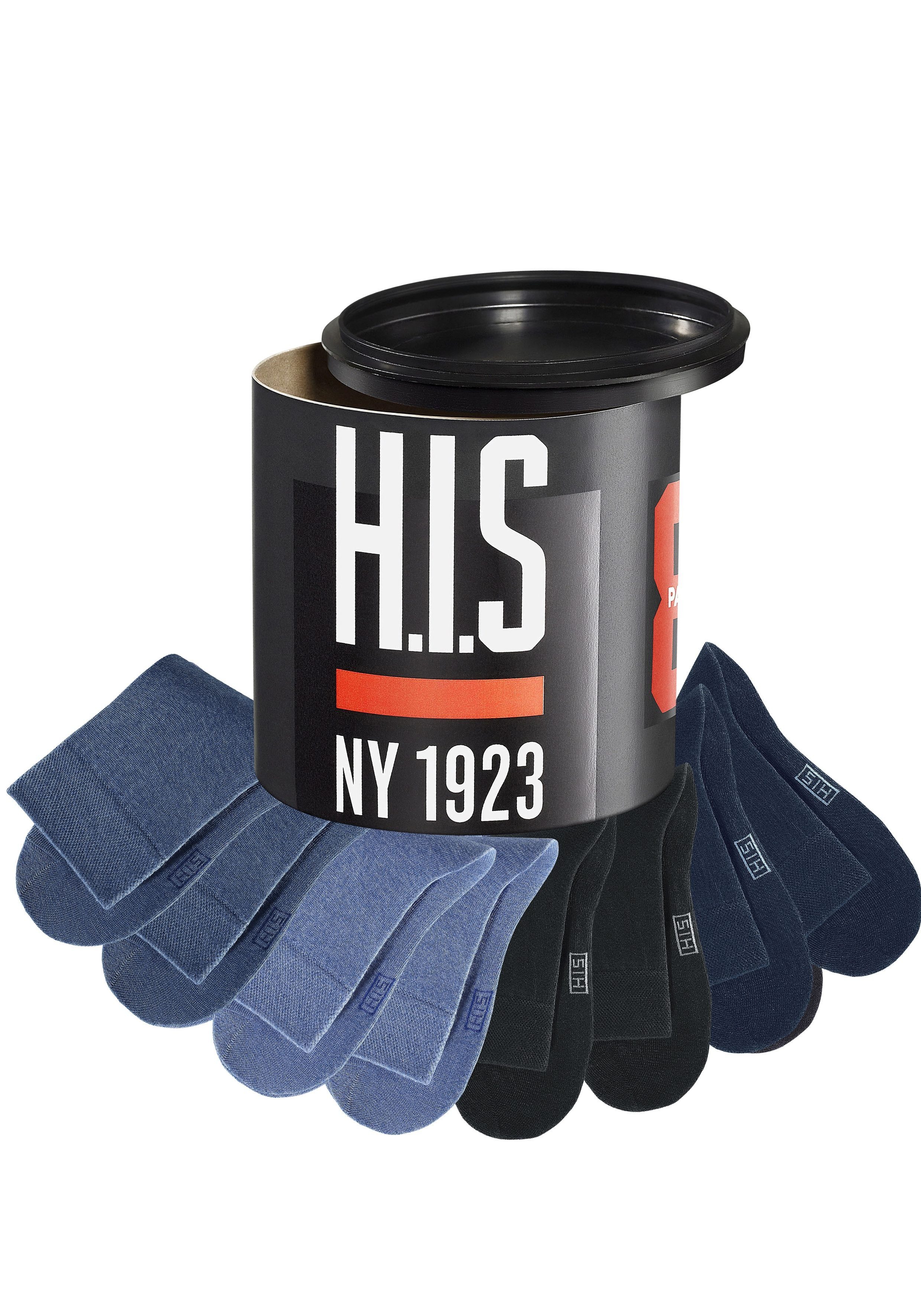 H.I.S Socken, (Dose, 8 Paar), in der Geschenkdose günstig online kaufen