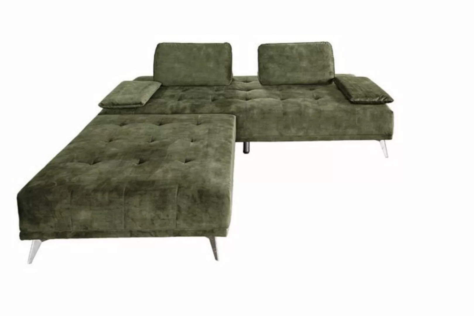 KAWOLA Schlafsofa WIOLO, Sofa Daybed Stoff mit o. ohne Hocker versch. Farbe günstig online kaufen