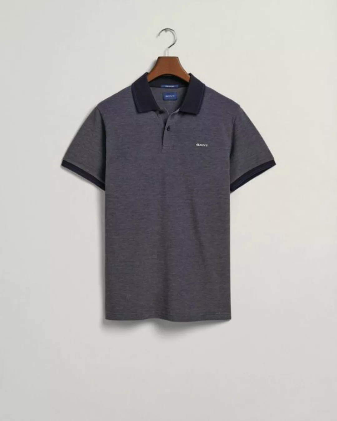 Gant Poloshirt 4-COL OXFORD SS PIQUE, PERSIAN BLUE günstig online kaufen