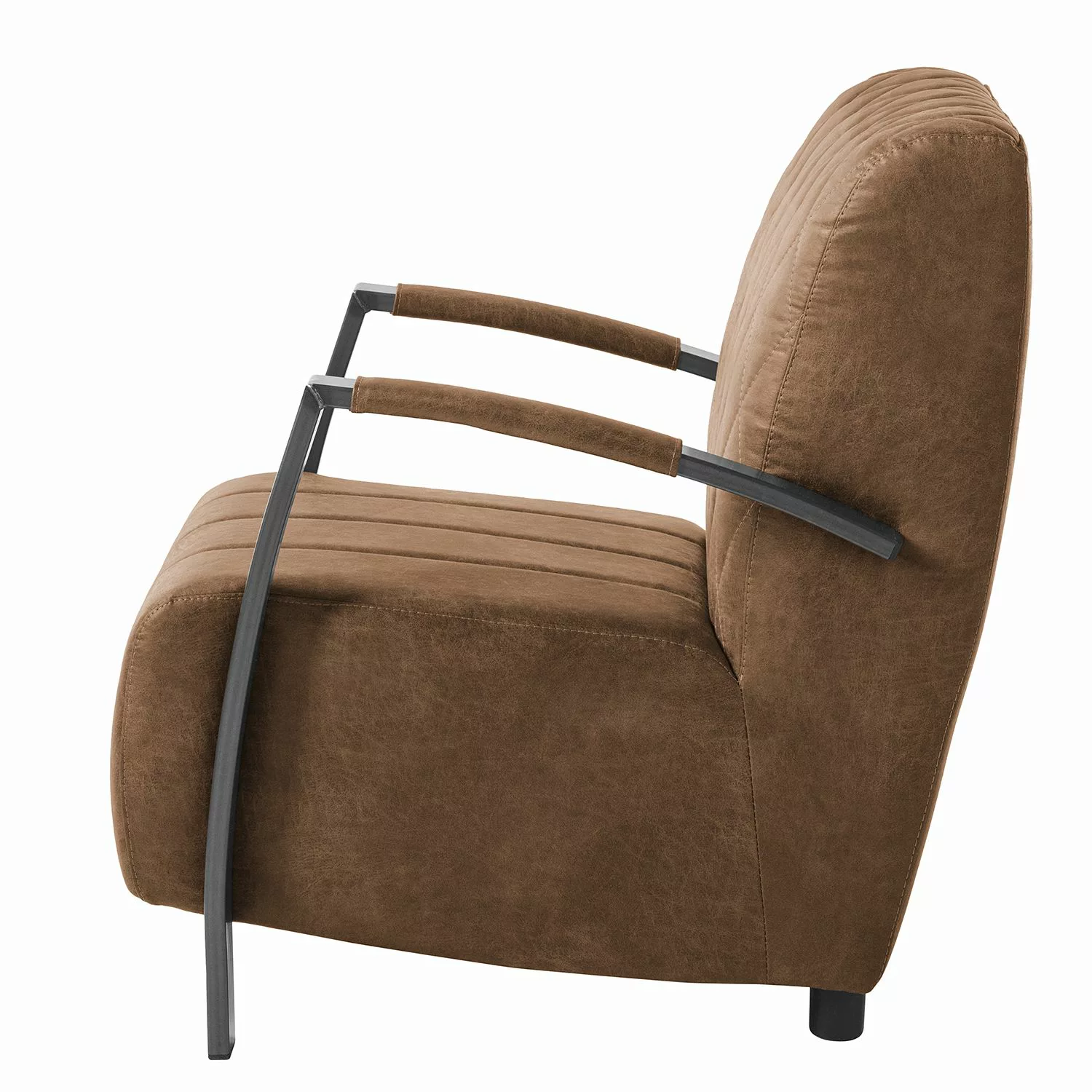 home24 ars manufacti Sessel Straid Mittelbraun Mischgewebe 63x83x83 cm (BxH günstig online kaufen