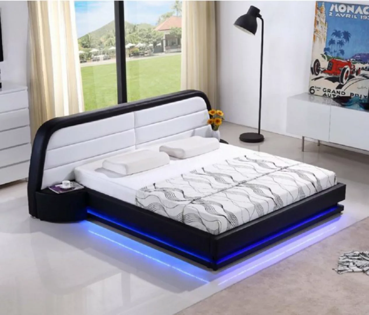 JVmoebel Bett Luxus Schlafzimmer Bett Polster Design Luxus Doppel Modernes günstig online kaufen