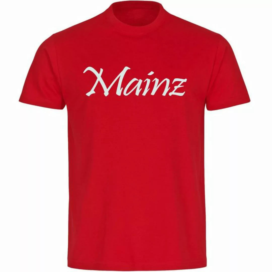 multifanshop T-Shirt Herren Mainz - Schriftzug - Männer günstig online kaufen