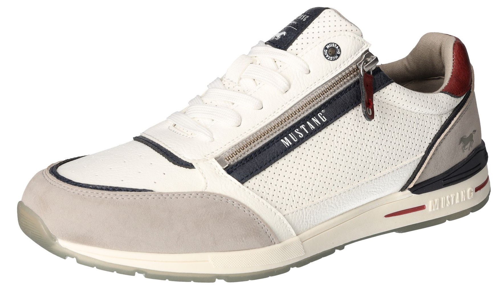 Mustang Shoes Sneaker mit Außenreißverschluss, Freizeitschuh, günstig online kaufen