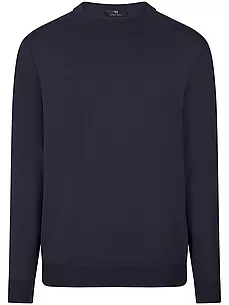 Rundhals-Pullover Peter Hahn blau günstig online kaufen