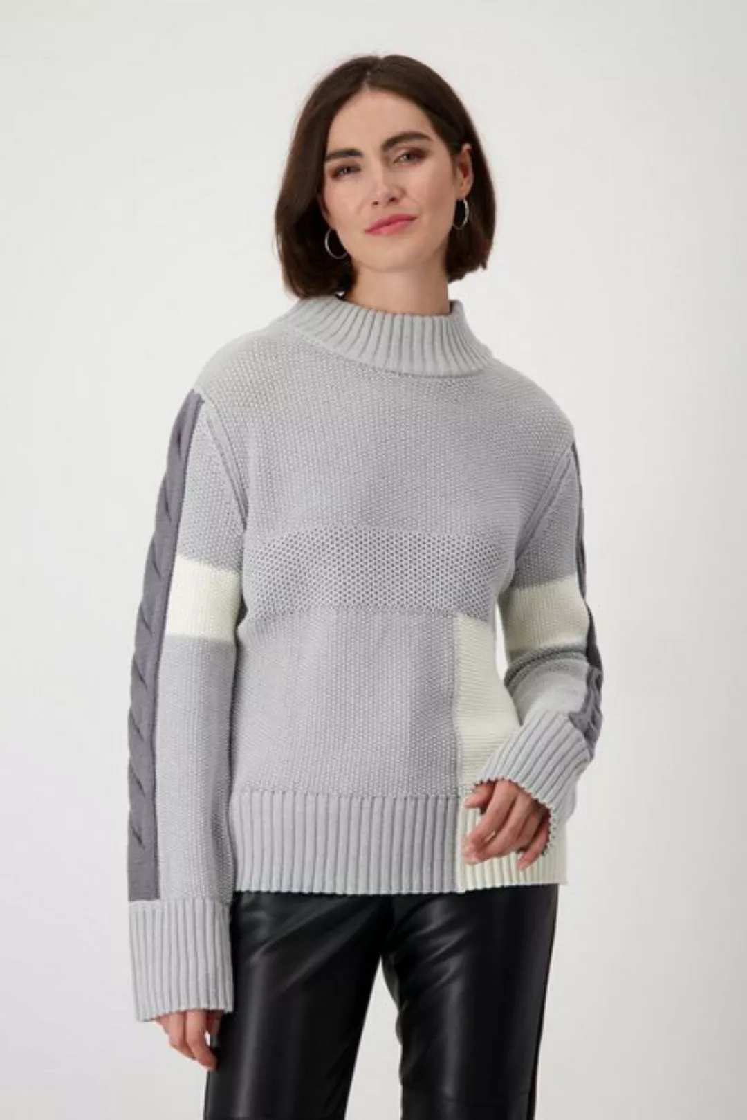 Monari Strickpullover, mit Colourblocking günstig online kaufen