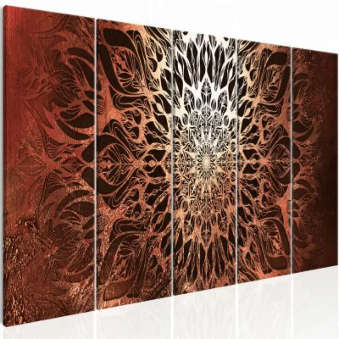 artgeist Wandbild Hypnosis (5 Parts) Orange Narrow orange/schwarz Gr. 200 x günstig online kaufen