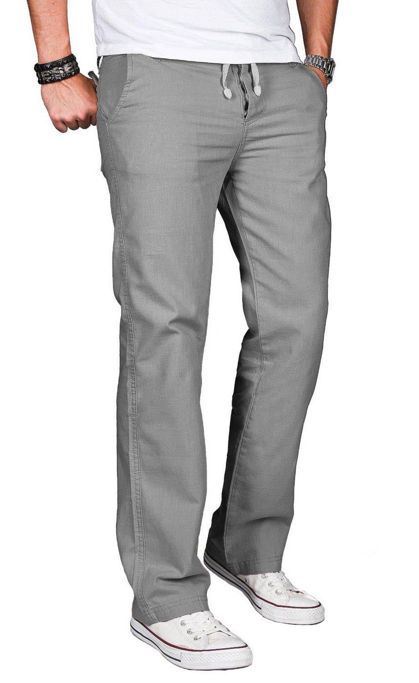 Alessandro Salvarini Straight-Jeans Herren Sommer, Leinen günstig online kaufen