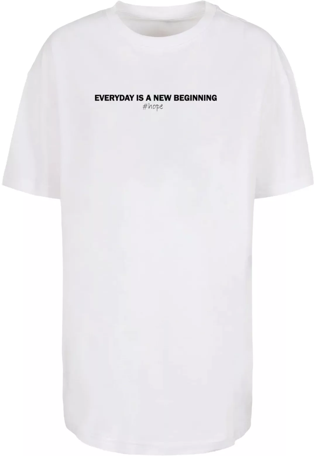 Merchcode T-Shirt "Merchcode Damen Ladies Hope Oversized Boyfriend Tee", (1 günstig online kaufen