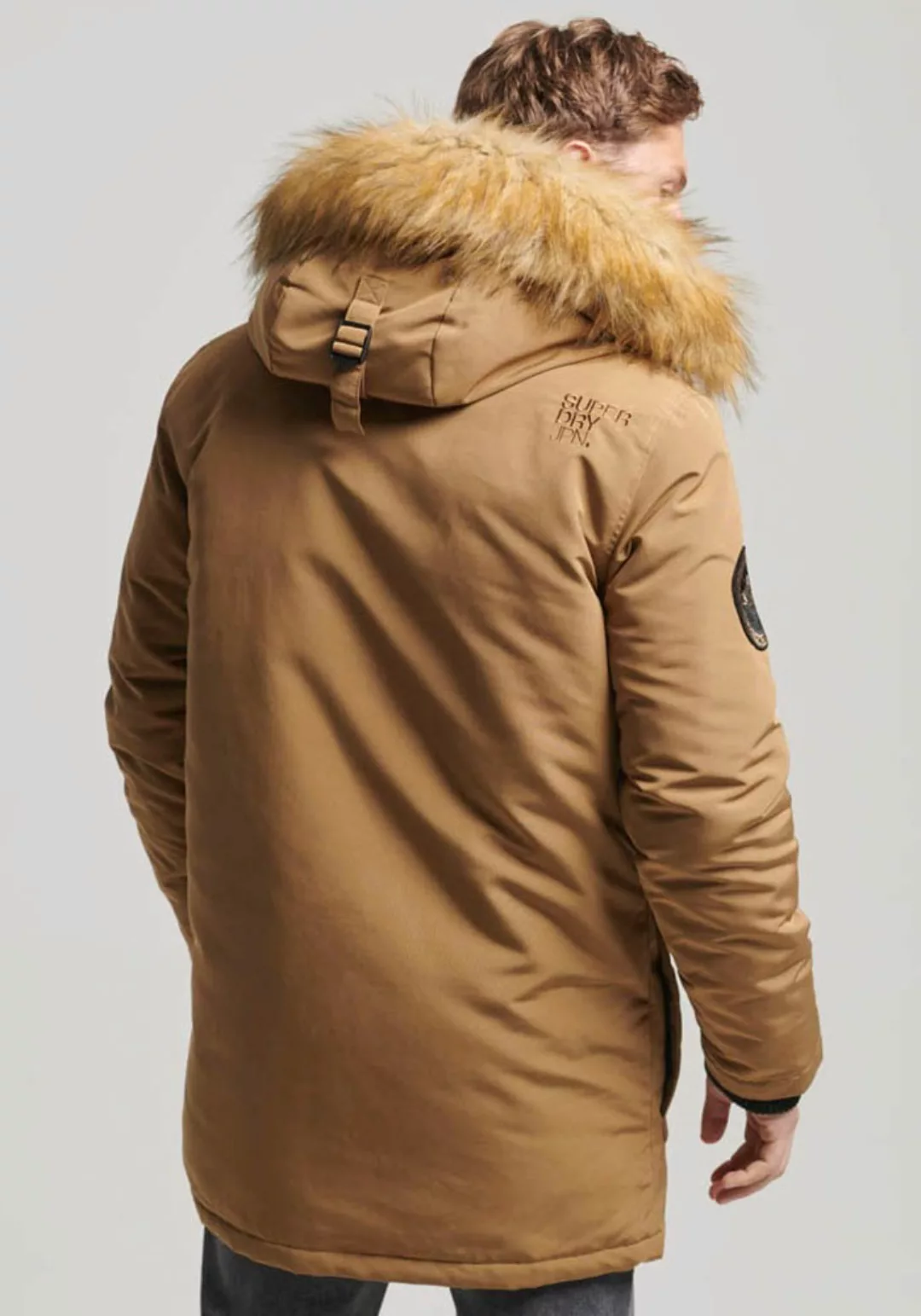 Superdry Steppjacke EVEREST FAUX FUR HOODED PARKA günstig online kaufen