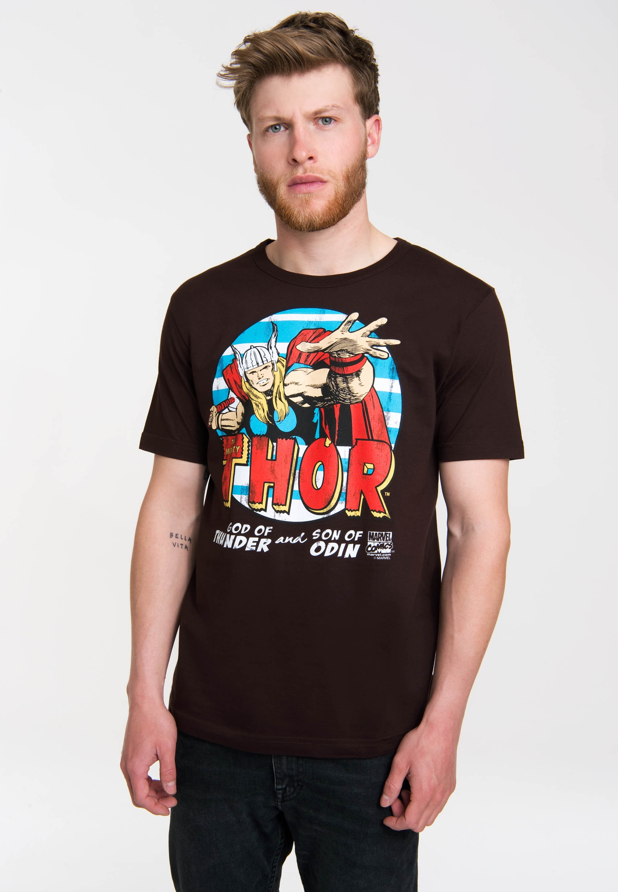 LOGOSHIRT T-Shirt "Thor - Marvel", mit coolem Superhelden-Frontprint günstig online kaufen