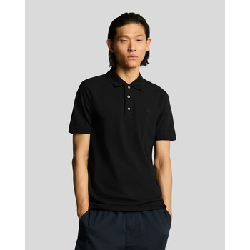 Lyle and Scott Tonal Eagle Polo Schwarz  - Größe XL günstig online kaufen