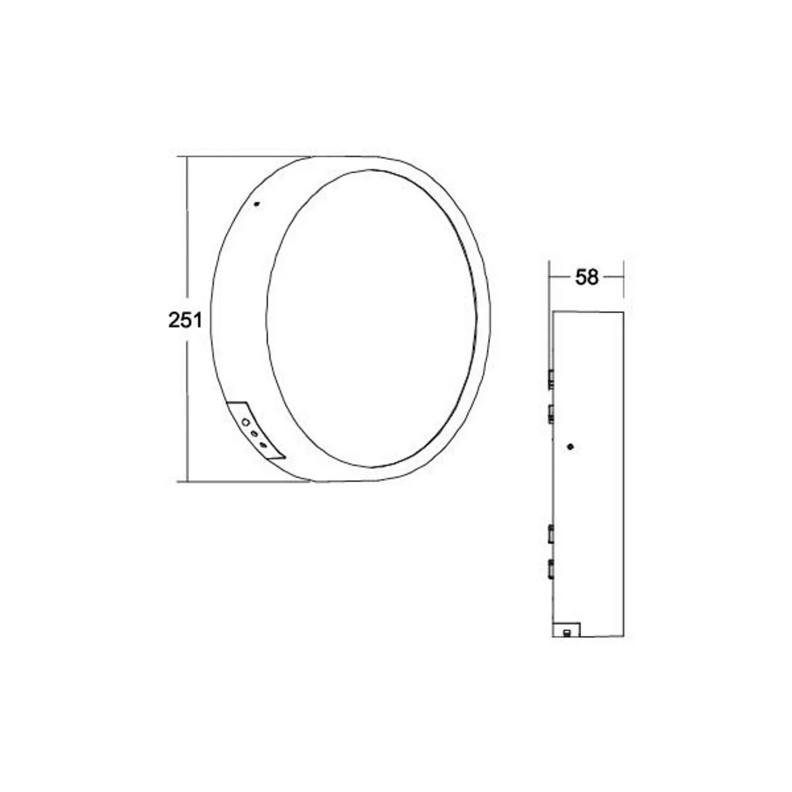 BRUMBERG Eye LED-Außenwandleuchte Ring weiß günstig online kaufen