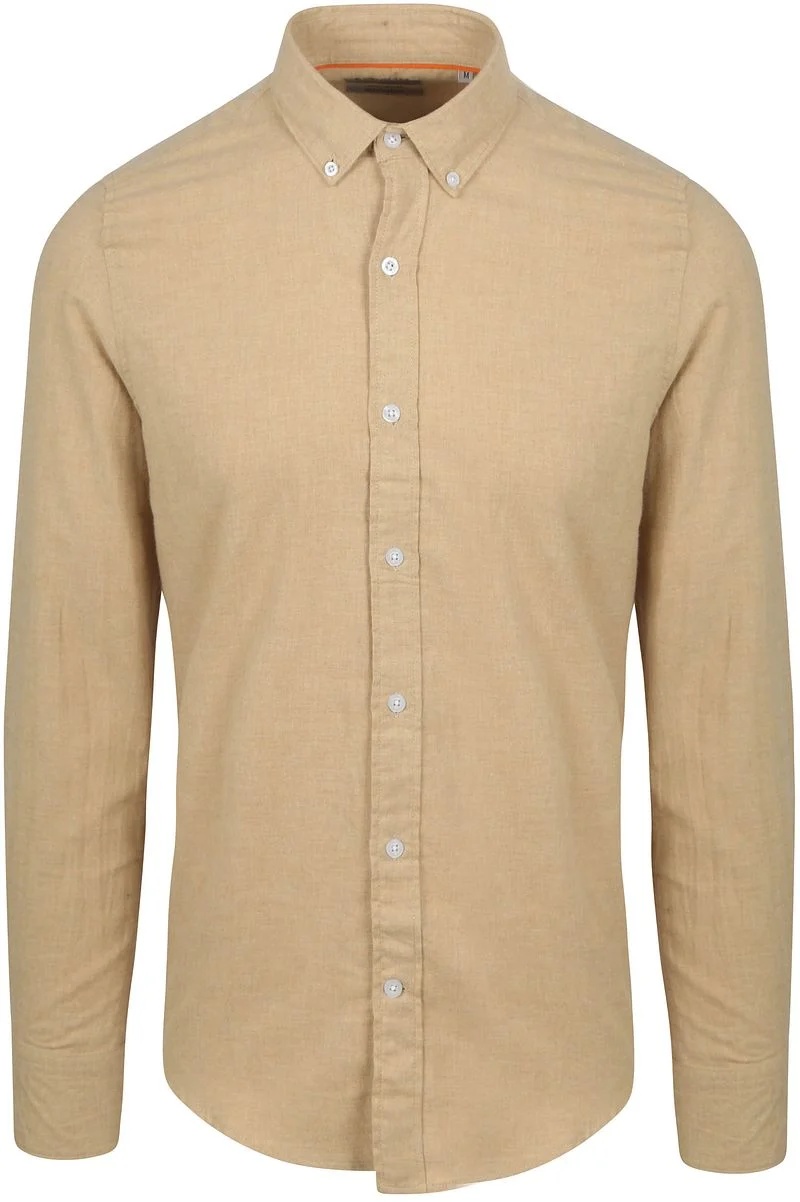 Suitable Hemd Flanel Beige - Größe M günstig online kaufen