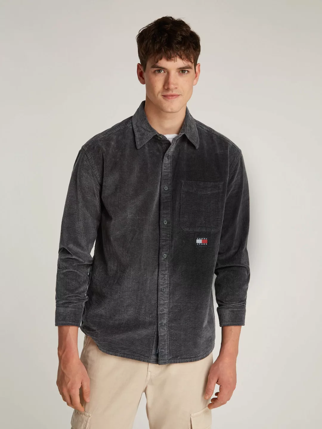 Tommy Jeans Hemdjacke "TJM RLX CHUNKY CORD SHIRT", in Cord-Optik günstig online kaufen