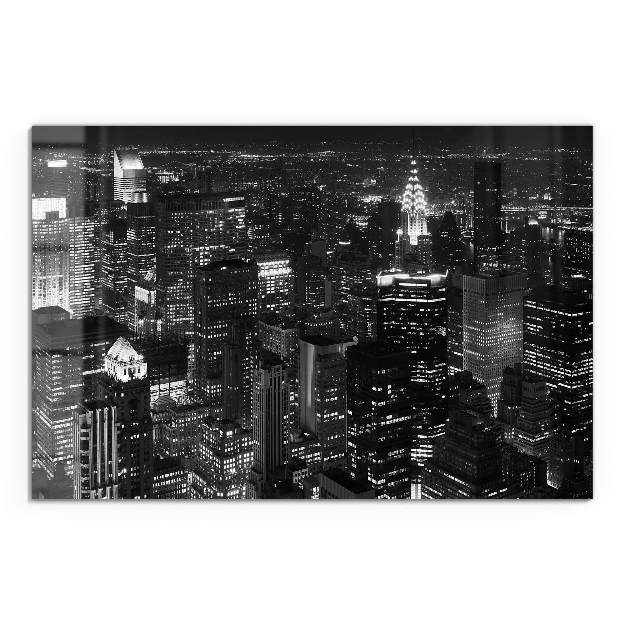 DEQORI Glasbild 'Nächtliches Manhattan', 'Nächtliches Manhattan', günstig online kaufen