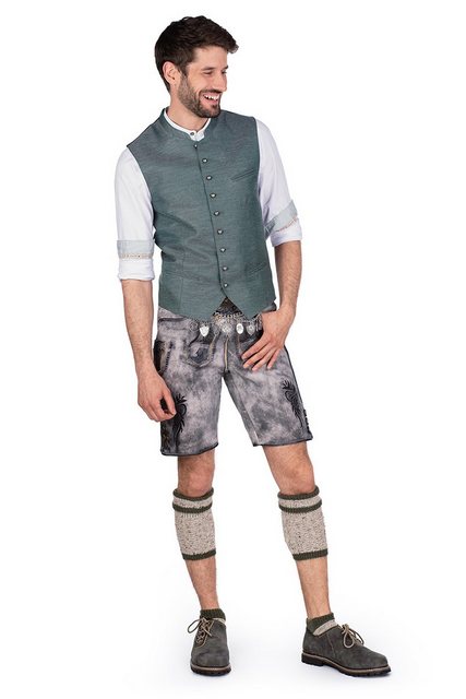 Maddox Trachtenlederhose Lederhose Herren kurz - LAUSER - stein günstig online kaufen