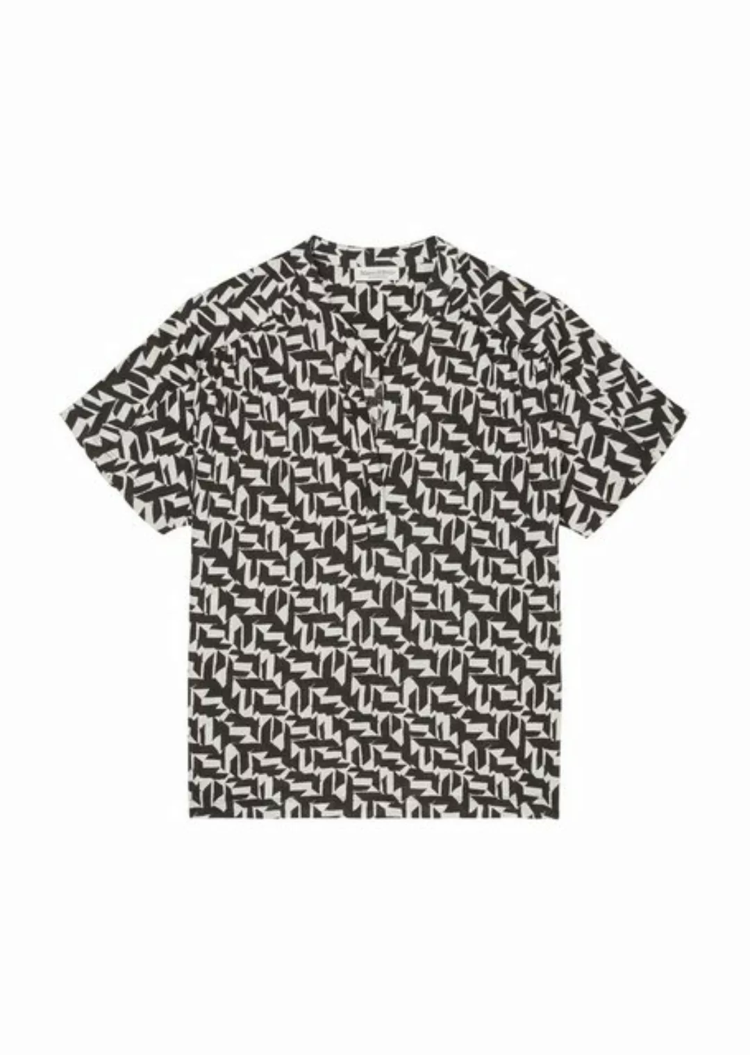 Marc O'Polo Shirtbluse Jersey blouse, short sleeve, aop günstig online kaufen