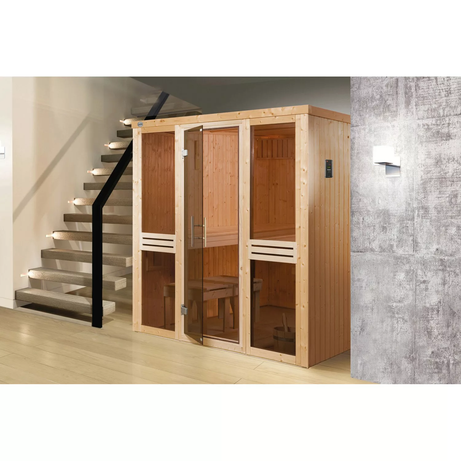 Weka Elementsauna Kaarina 2 o. Ofen Glastür günstig online kaufen