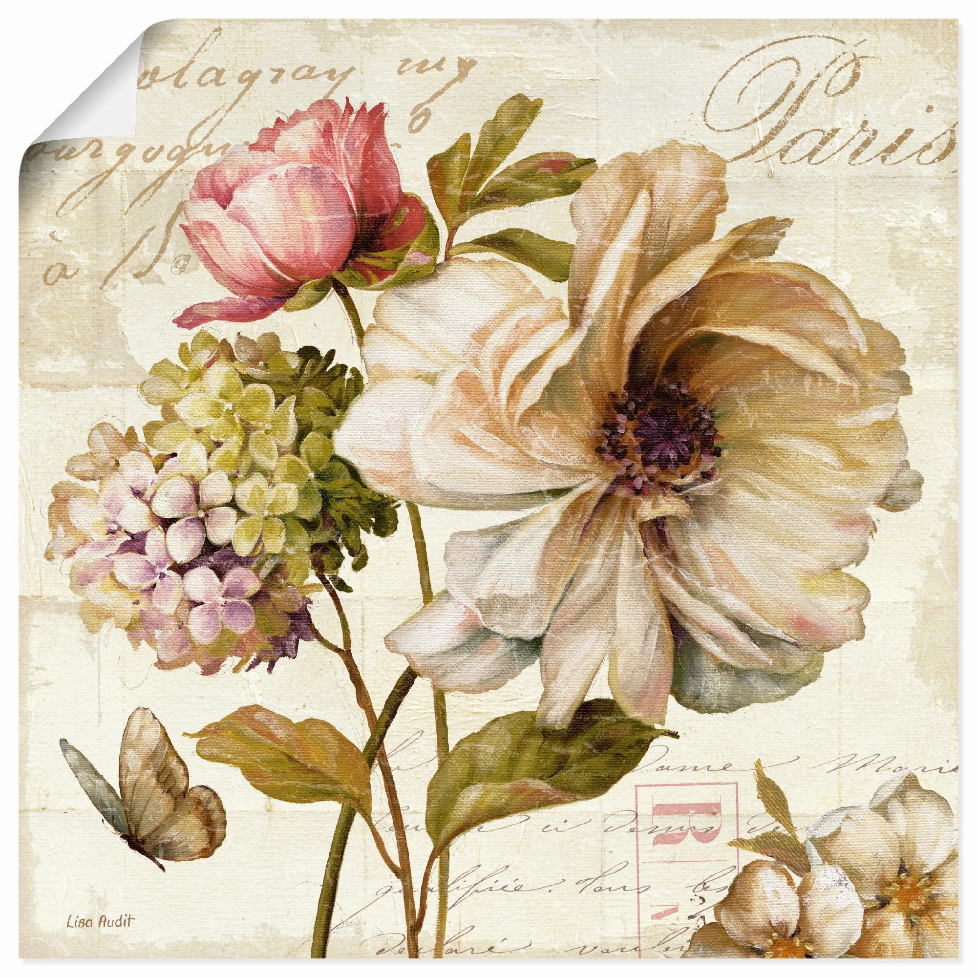 Artland Wandbild »Blumen II«, Blumen, (1 St.), als Leinwandbild, Poster, Wa günstig online kaufen