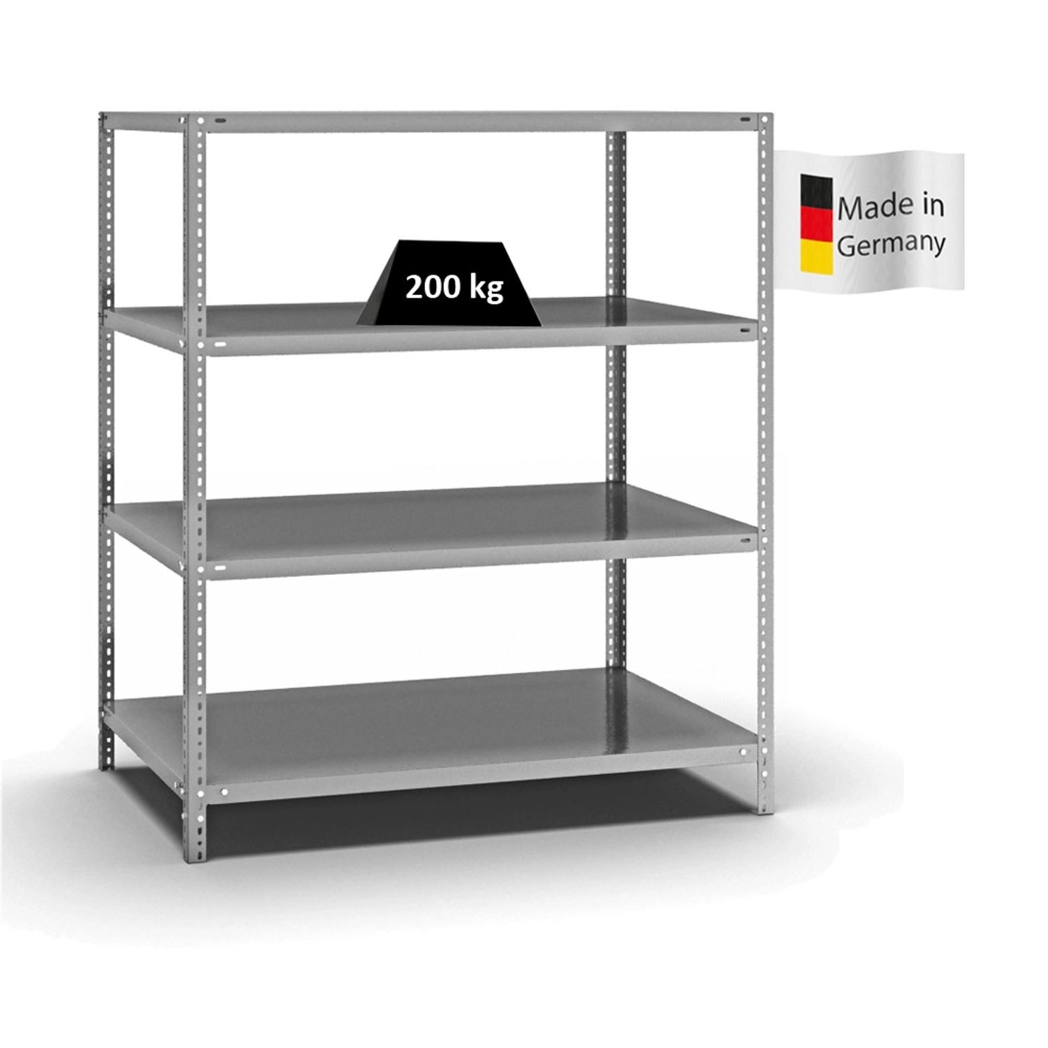 PROREGAL Fachbodenregal Schraubsystem Medium-Duty Grundregal HxBxT 150 x 13 günstig online kaufen