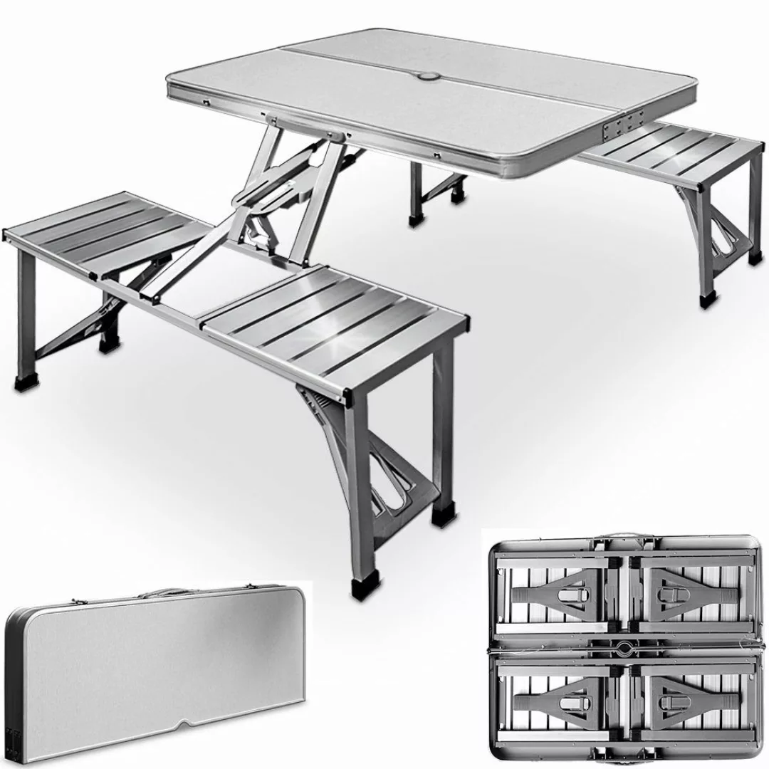 Casaria Campingtisch (1-St), Klappbar mit Stühlen günstig online kaufen