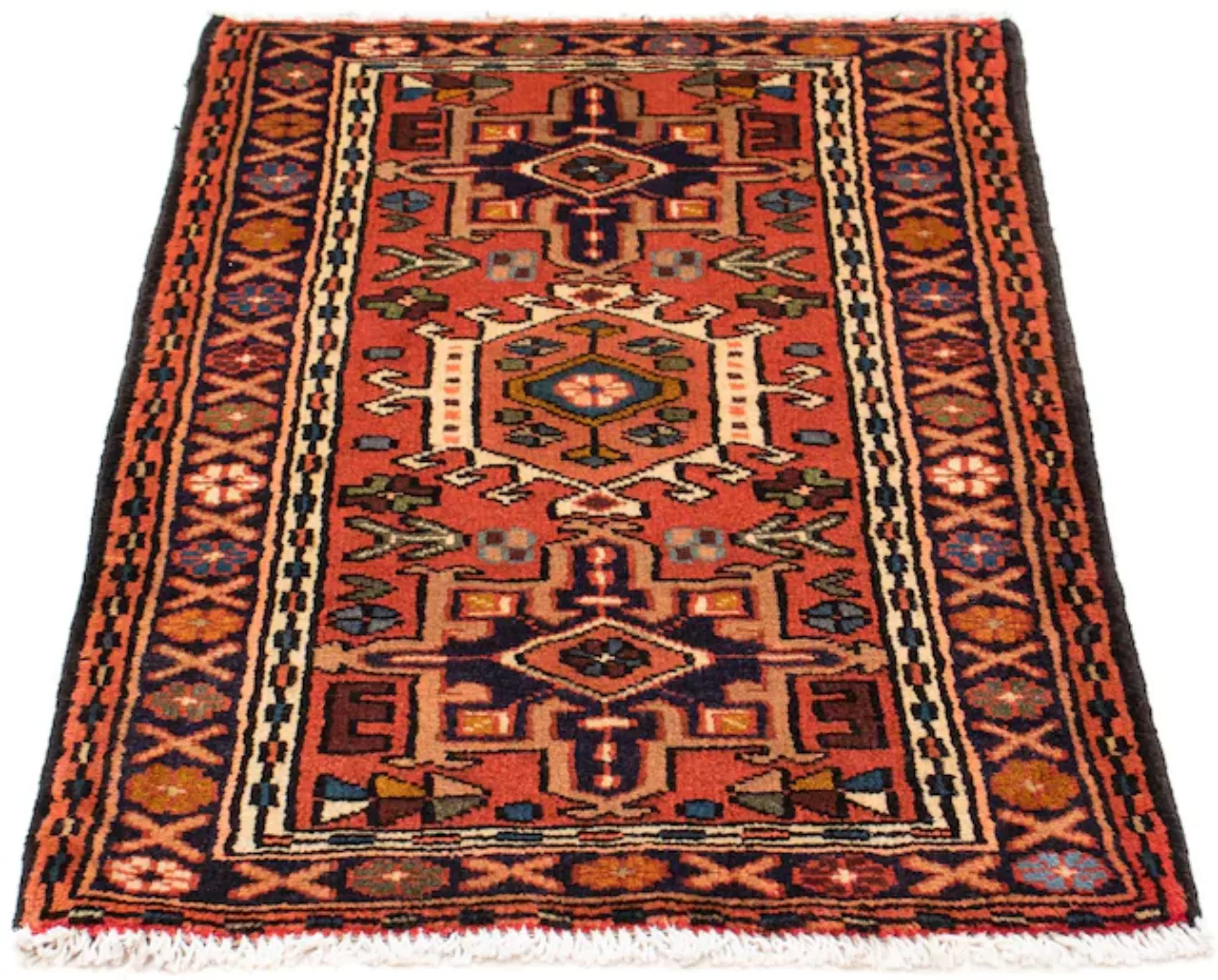 morgenland Orientteppich »Perser - Nomadic - 100 x 65 cm - hellrot«, rechte günstig online kaufen