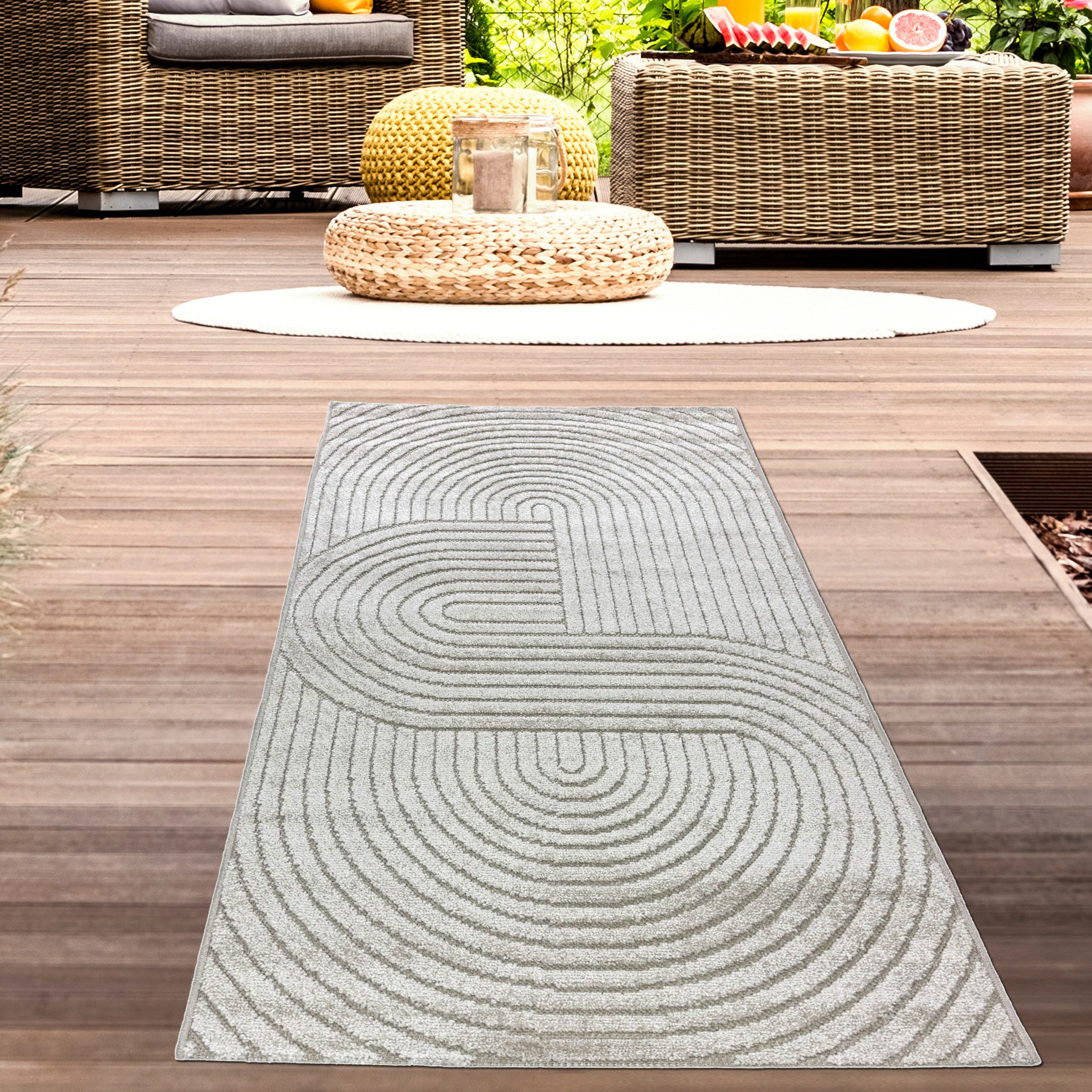 Carpetia Outdoorteppich Moderner Outdoor Teppich Wetterfest günstig online kaufen