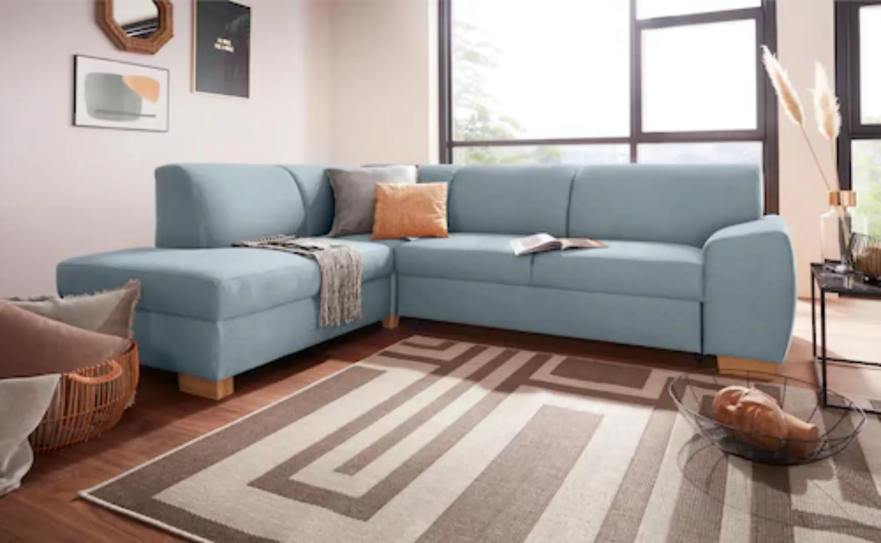 DOMO collection Ecksofa "Incanto L-Form", wahlweise mit Bettfunktion günstig online kaufen