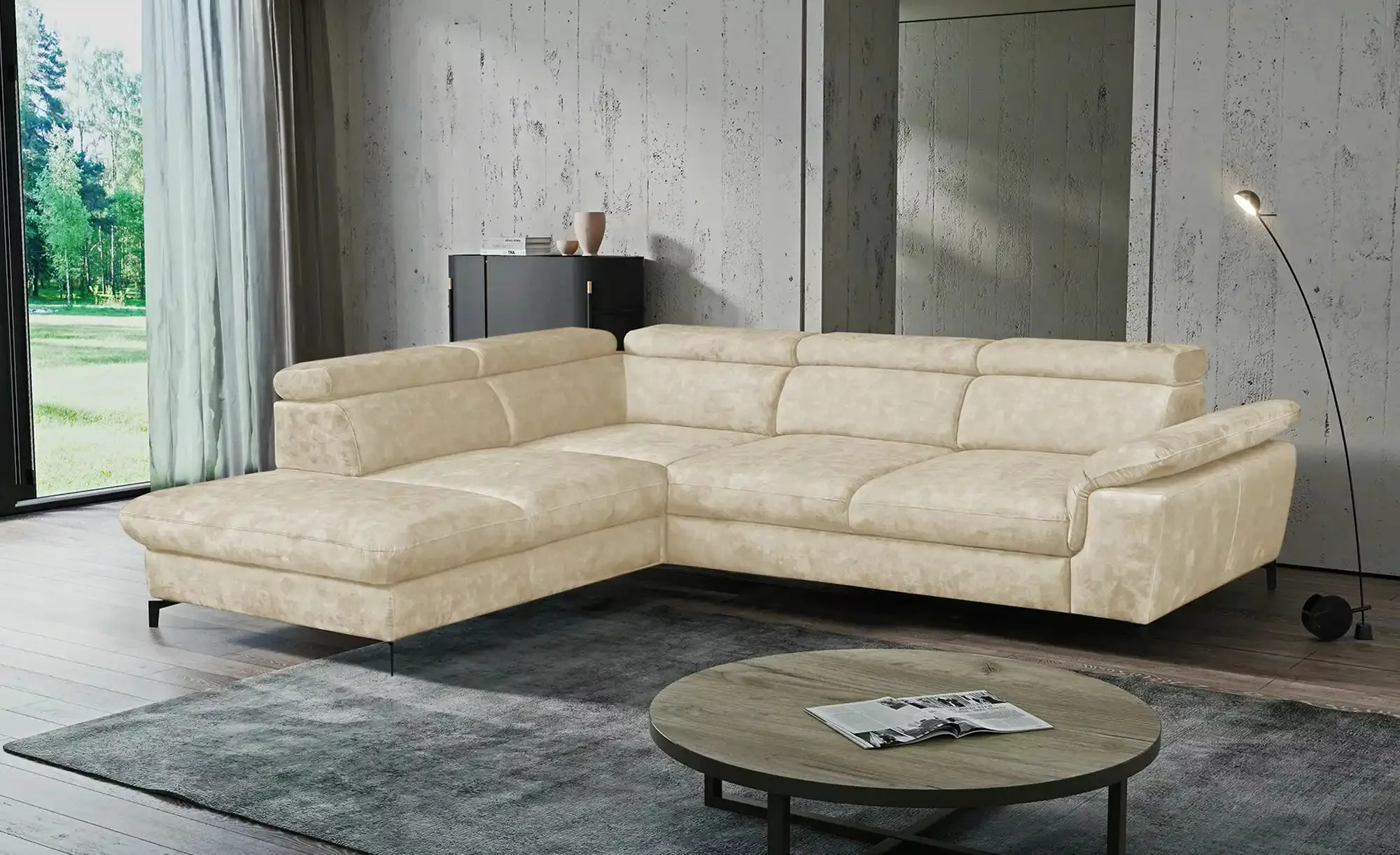 switch Ecksofa  Alegra ¦ beige ¦ Maße (cm): B: 277 H: 93 T: 237 Polstermöbe günstig online kaufen