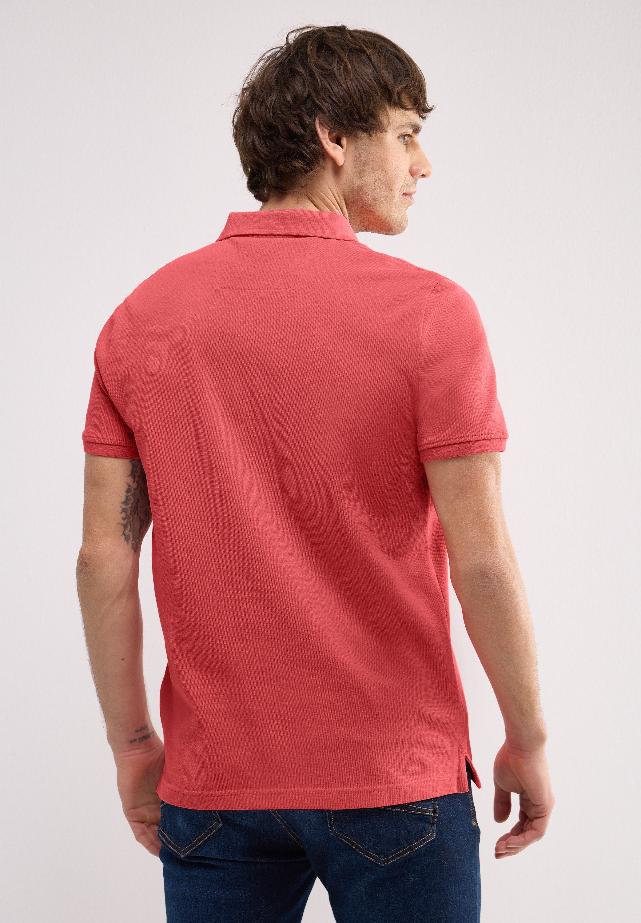 STREET ONE MEN Poloshirt aus reiner günstig online kaufen
