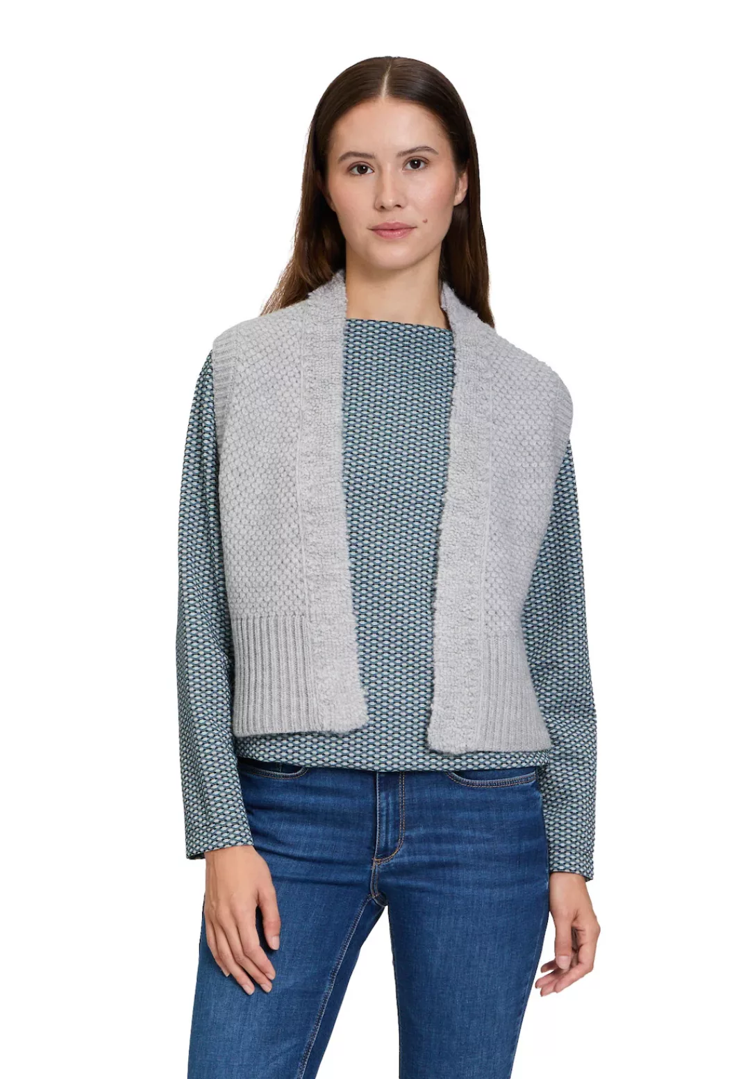 Betty&Co Strickjacke "Betty & Co Strickweste ohne Arm", Struktur günstig online kaufen