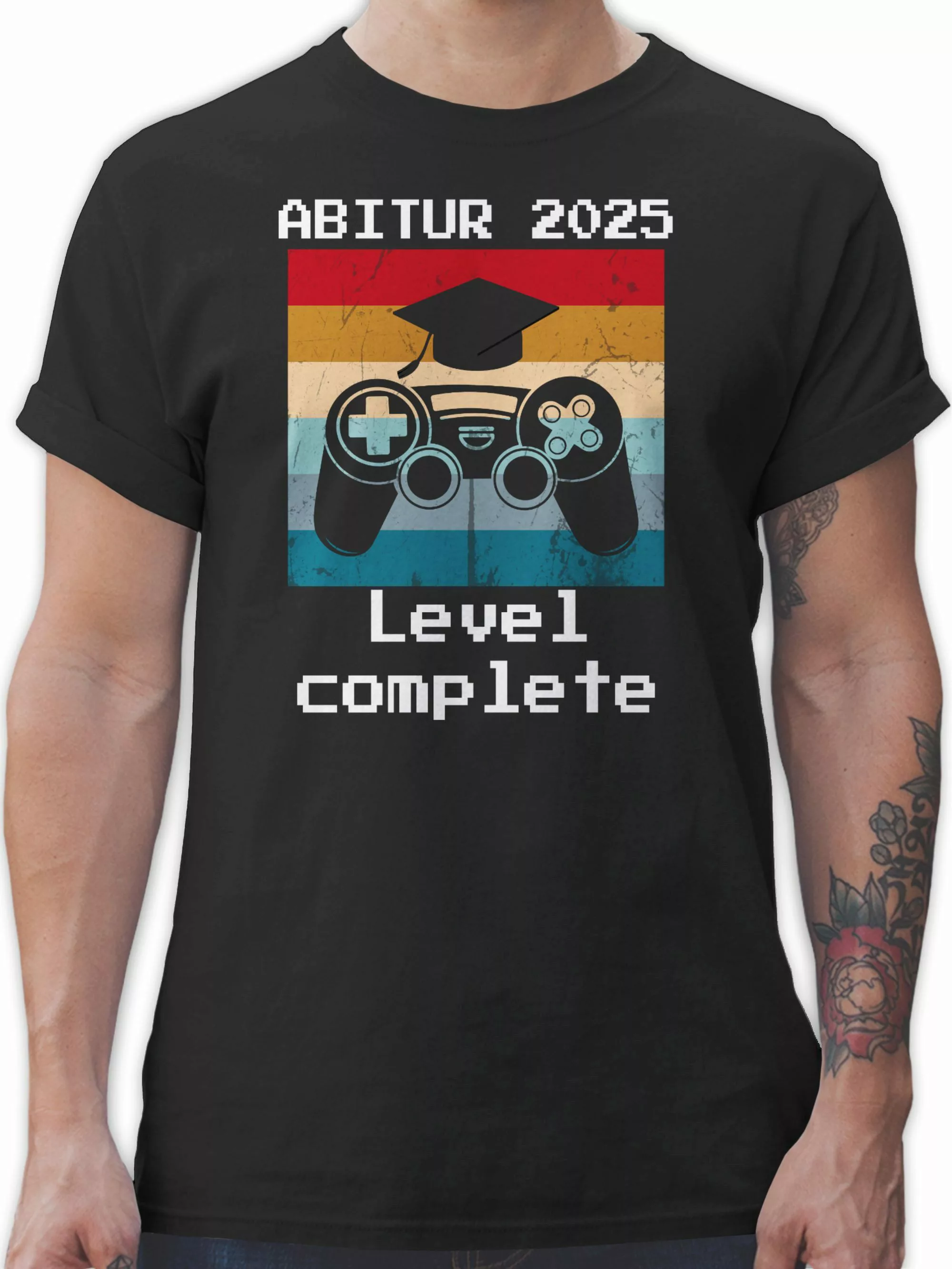 Shirtracer T-Shirt Abitur 2025 Level Complete günstig online kaufen