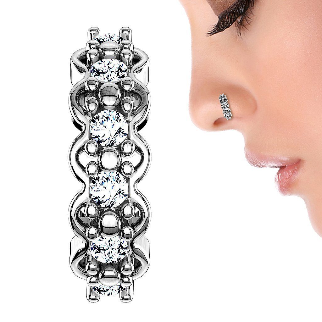 Taffstyle Nasenpiercing Piercing Ring Creole Filigran günstig online kaufen