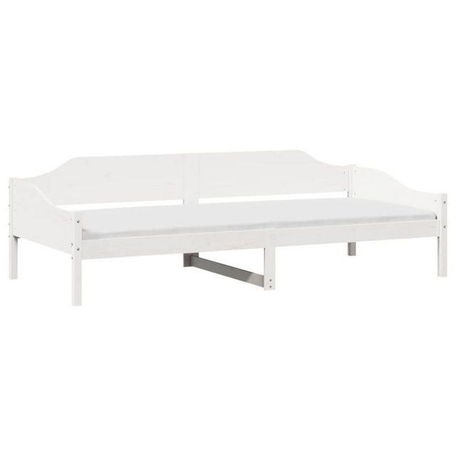 vidaXL Bett Massivholzbett ohne Matratze Weiß 90x190 cm Kiefernholz günstig online kaufen