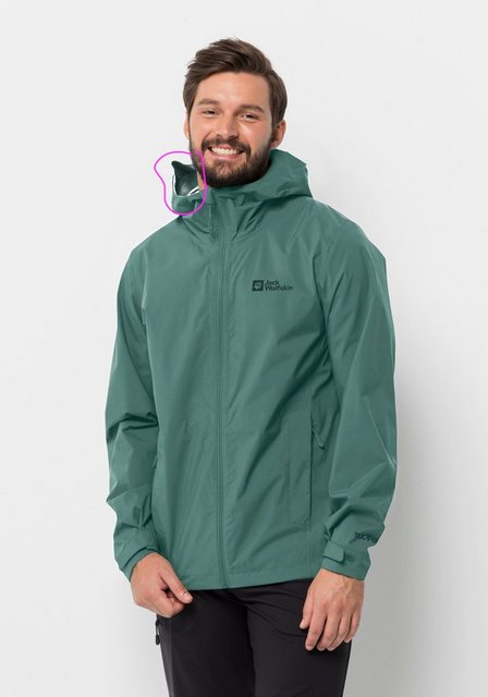 Jack Wolfskin Funktionsjacke ELSBERG 2.5L JKT M jade green günstig online kaufen