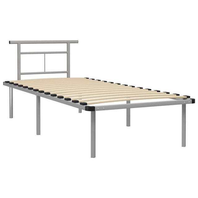 Bettgestell Grau Metall 90x200 Cm günstig online kaufen