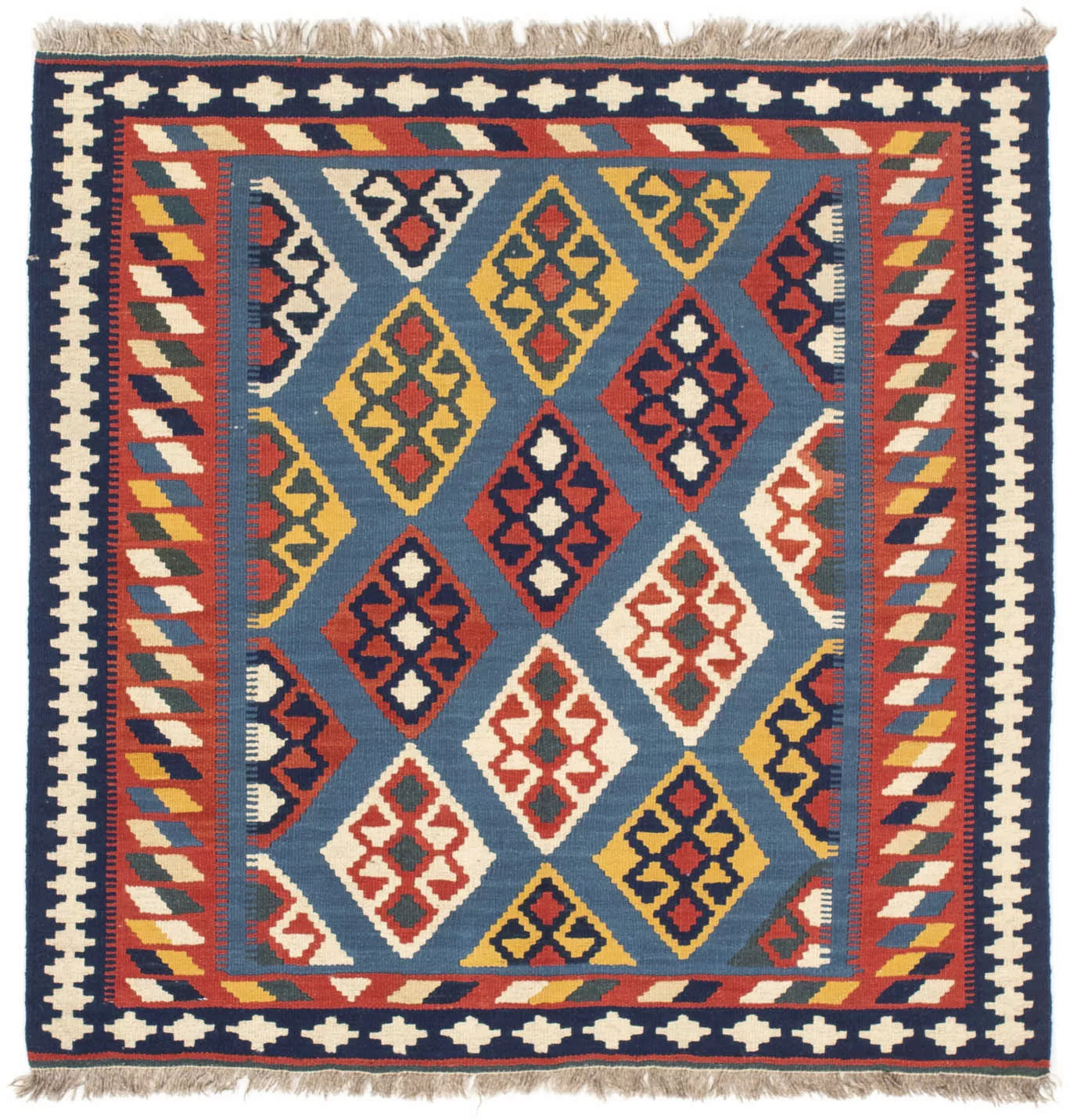 morgenland Wollteppich »Kelim - Oriental quadratisch - 101 x 99 cm - dunkel günstig online kaufen