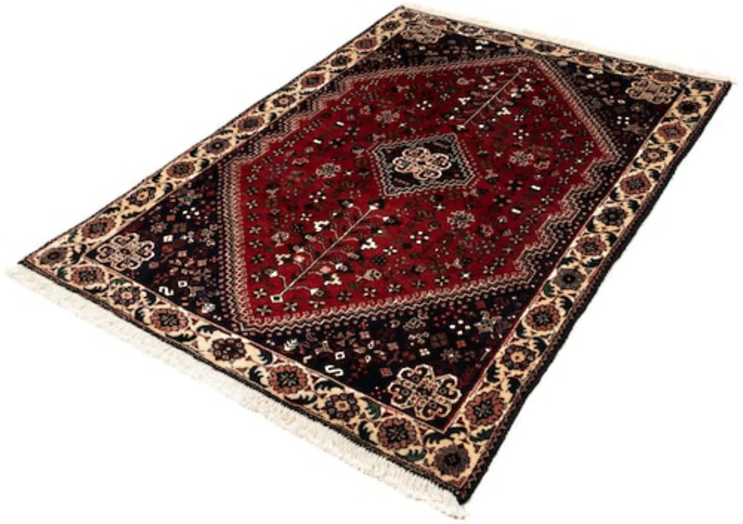 morgenland Wollteppich »Abadeh Medaillon Beige 148 x 62 cm«, rechteckig günstig online kaufen