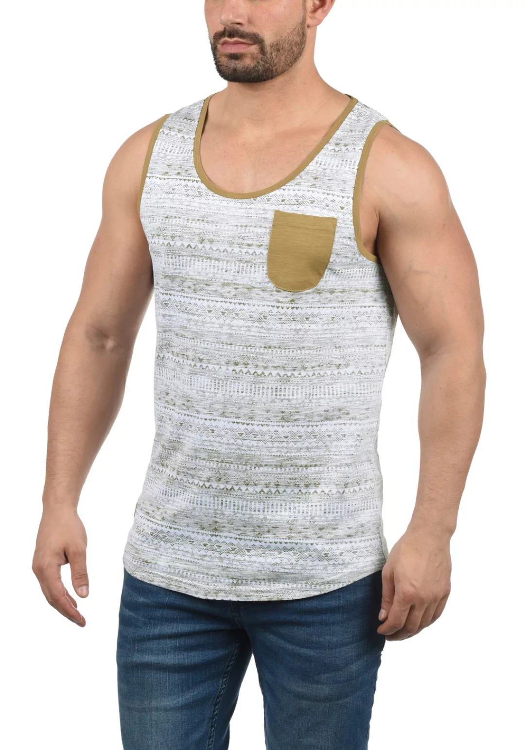 !Solid Tanktop SDImbre ärmelloses Shirt mit Inka Print günstig online kaufen