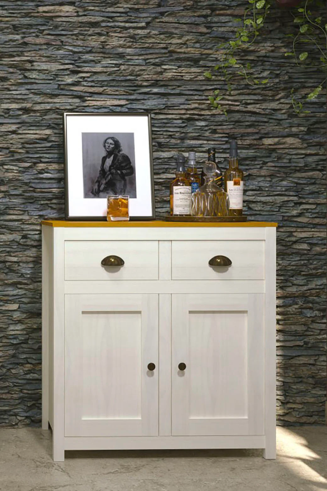 Home affaire Kommode "Sideboard", (1 St.), rustikal lackierte Oberfläche günstig online kaufen