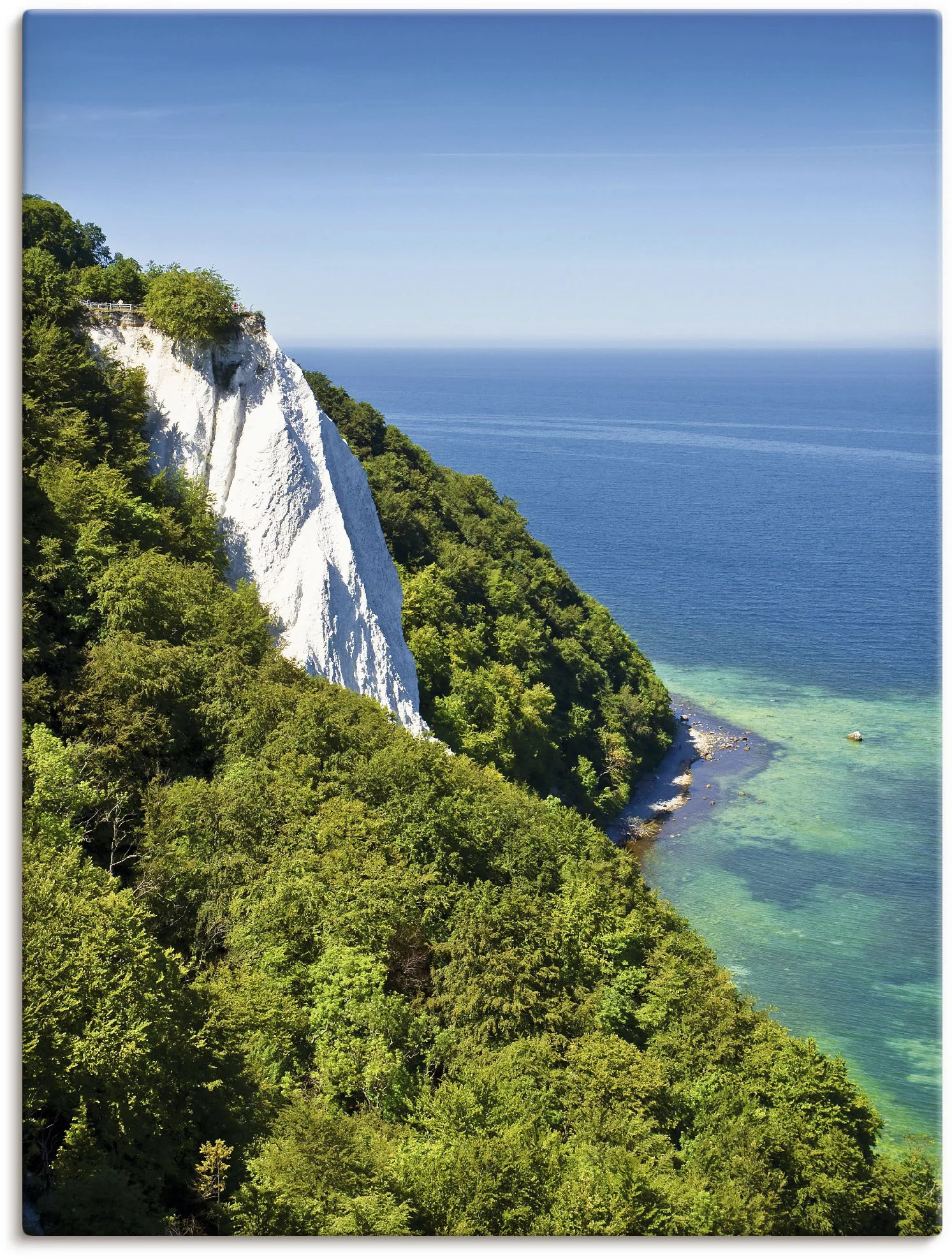 Artland Leinwandbild "Kreidefelsen Insel Rügen I", Küste, (1 St.), auf Keil günstig online kaufen