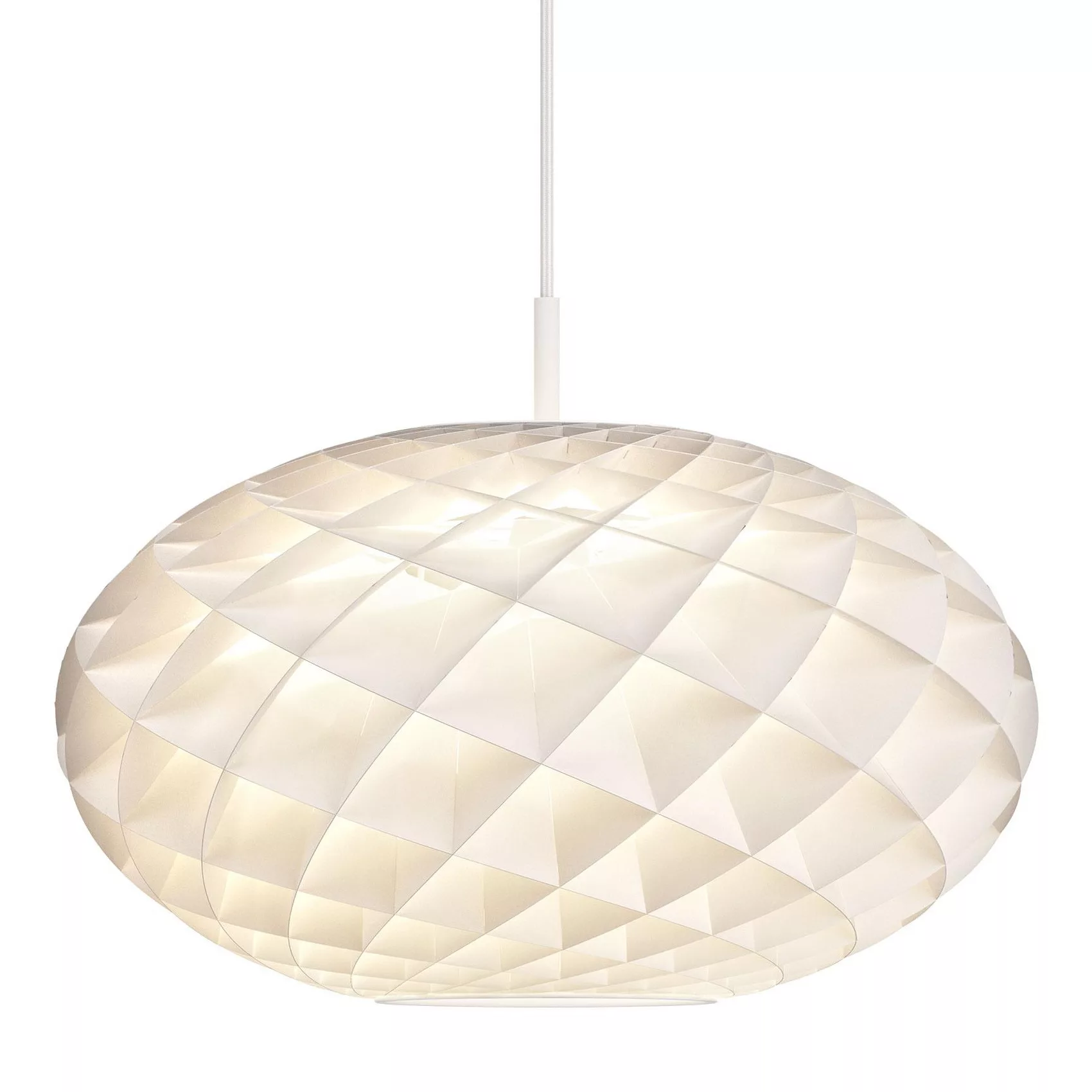 Louis Poulsen - Patera Oval LED Pendelleuchte - weiß/matt/H x Ø 36x50cm/270 günstig online kaufen