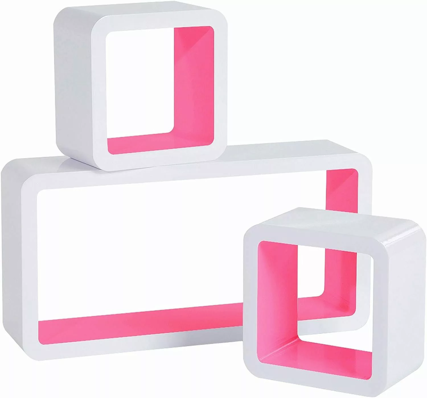 Woltu Wandregal, 3-tlg., Wandregal Cube Regal günstig online kaufen
