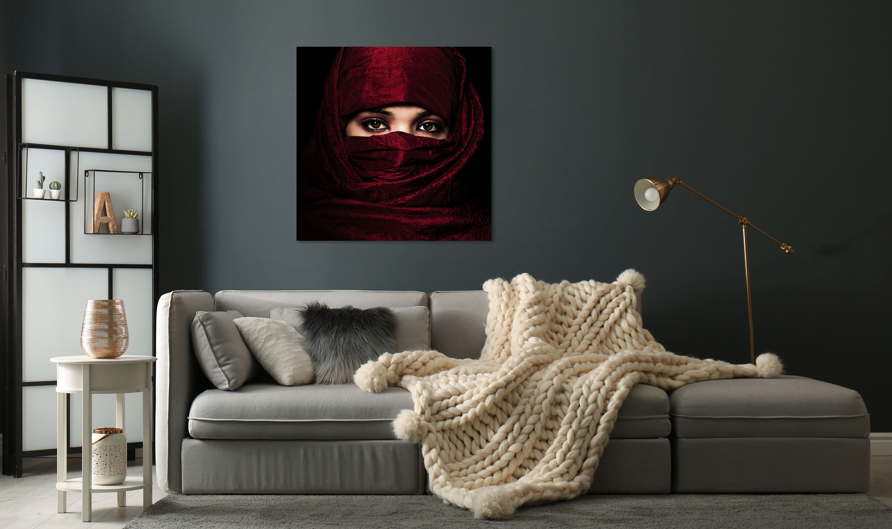 queence Acrylglasbild "Elof", Gesicht-Religion-Kunst-Frau-Bilder von Frauen günstig online kaufen